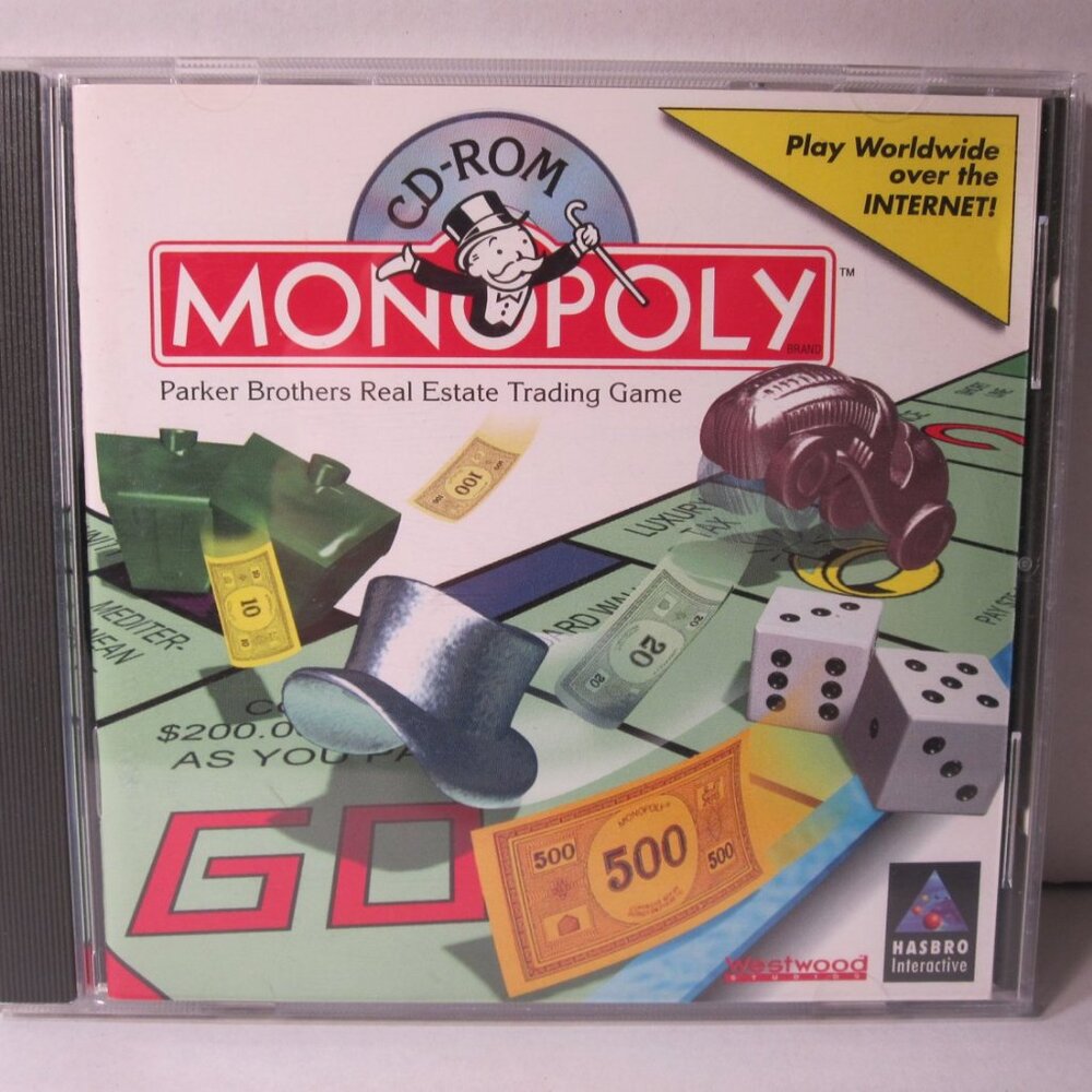 MAC / Macintosh CD-ROM Video Game: 1997 Monopoly - MAC ed.
